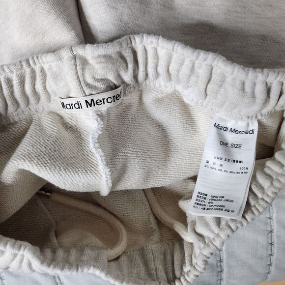 Mardi Mercredi Light Cream Colored Shorts - Picture 3 of 8